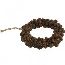 Itens Cone coroa de amieiro porta de cone coroa de flores natureza Ø20cm