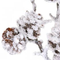 Ramo de Natal Ramo deco Ramo de cone nevado 72cm