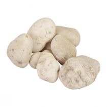 Itens Pedras decorativas seixos de rio pedras decorativas brancas 2cm - 5,5cm 5kg