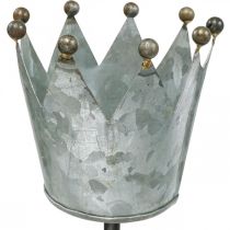 Coroa porta velas para colar zinco Ø9,5cm A50cm