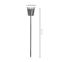 Itens Coroa decorativa com aparência antiga para canteiro de flores ou vaso de plantas, 95 cm