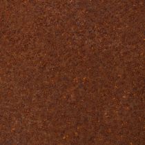 Itens Esfera decorativa cor ferrugem para jardim rústico, 14 cm, 2 peças
