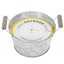 Itens Vela de citronela para exterior em balde: Iluminação ambiente e repelente de insetos, 15 cm