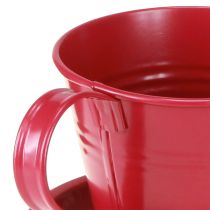 Itens Vaso para plantas com pires para jardins criativos, 11 cm, conjunto de 6 peças