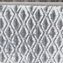 Itens Panela de zinco com padrão de diamante, 15 cm de altura