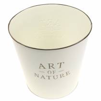 Itens Vaso de flores Zinco Art of Nature Creme Ø17,5cm A15cm