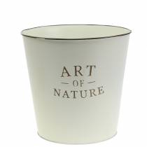 Itens Vaso de flores Zinco Art of Nature Creme Ø17,5cm A15cm