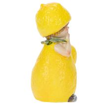 Itens Conjunto de 3 estatuetas Lemon Child, decoração de mesa encantadora para o verão em estilo vintage, para salas de estar e varandas, 9 cm.