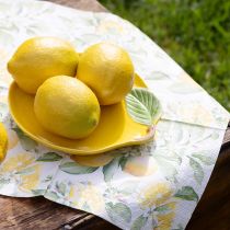 Itens Prato limão prato decorativo cerâmica amarelo limão 20×16cm