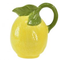 Itens Jarro decorativo de cerâmica com limão amarelo limão Alt.18,5cm