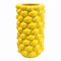 Itens Vaso limão vaso amarelo limão decoração de verão Ø15cm Alt.30cm