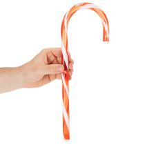 Itens Bengala doce artificial vermelha e branca, 35 cm, 3 peças