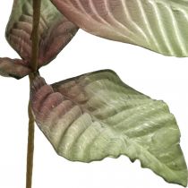 Planta artificial deco ramo verde vermelho marrom espuma H68cm