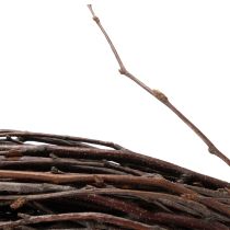 Itens Coroa decorativa clássica de salgueiro para arranjos criativos, 59 cm