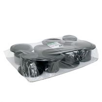 Itens Cilindro preto 8cm 8pcs