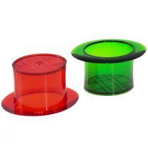 Itens Cilindro decorativo de plantador decoração de mesa colorida 12 × 10 × 6,5 cm 9 unidades