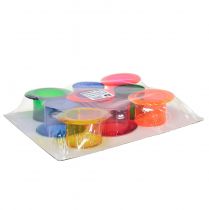 Itens Cilindro decorativo de plantador decoração de mesa colorida 12 × 10 × 6,5 cm 9 unidades