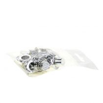 Itens Cilindro mini prata 12 peças