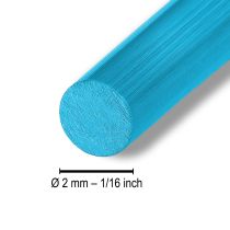 Itens Fio de alumínio Ø2mm 500g 60m turquesa
