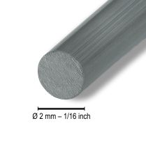 Itens Fio de alumínio Ø2mm fio decorativo antracite redondo 480g