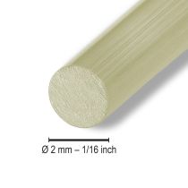 Itens Fio de alumínio Ø2mm fio decorativo champanhe redondo 480g