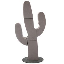 Itens Figura de cacto em espuma floral, preta, 38 cm x 74 cm