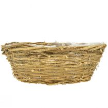 Itens Vaso decorativo com estampa de trepadeira, 31 cm, estilo rústico.