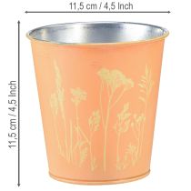 Itens Vaso de metal para flores, cor amarelo pêssego, Ø11,5cm A11,5cm