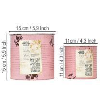 Itens Conjunto de vasos de flores para varanda e jardim, decoração de floreira, estilo vintage, 15 cm, 3 peças