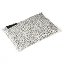 Itens Contas decorativas brilhantes de 4 mm a 8 mm, brancas, 1 litro.