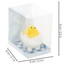 Itens Decoração de Páscoa em forma de pintinho, pintinho de chenille na banheira, amarelo, 9 cm