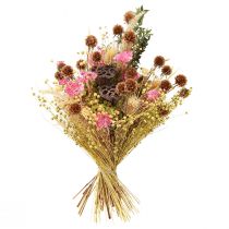 Itens Flores de linho decorativas secas verde-oliva 50g