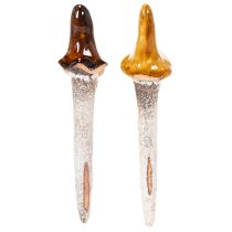 Itens Gnomo decorativo de jardim para vasos de plantas, 16 cm, 2 peças