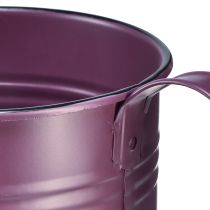 Itens Regador decorativo, vaso de metal roxo, Ø13,5cm A12,5cm