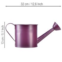Itens Regador decorativo, vaso de metal roxo, Ø13,5cm A12,5cm