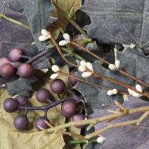 Itens Guirlanda decorativa de folhas de videira e uvas guirlanda de outono videiras Ø60cm