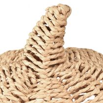 Itens Abóbora decorativa de ráfia natural rústica decoração de outono Ø25cm A25cm