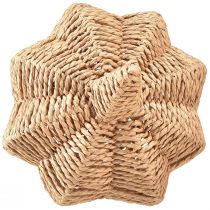 Itens Abóbora decorativa de ráfia natural rústica decoração de outono Ø25cm A25cm