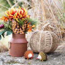 Itens Abóbora decorativa ráfia natural rústica decoração de outono Ø25cm Alt.25cm
