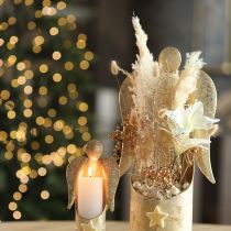 Itens Grama dos pampas decorativa creme grama seca branqueada 95cm 3 un