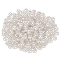 Itens Contas decorativas brancas, Ø8mm, 250 peças