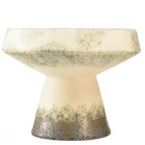 Itens Tigela decorativa tigela de cerâmica creme cinza esverdeado Ø20cm Alt.16cm