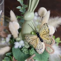 Itens Borboletas decorativas em arame para decoração de mesa colorida, 7 cm, 12 peças