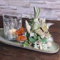 Itens Borboletas decorativas em arame para decoração de mesa colorida, 7 cm, 12 peças