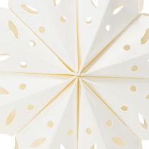 Itens Elegantes flocos de neve de papel para decoração de inverno e Natal.