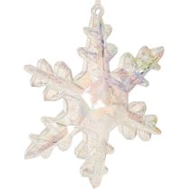 Itens Flocos de neve decorativos, decoração de inverno, iridescentes, Ø14–15cm, 2 peças