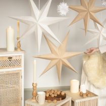 Itens Estrela decorativa para iluminação papel juta natural Ø75cm