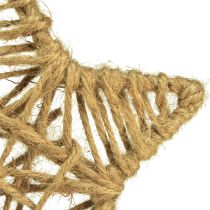 Itens Estrela decorativa para pendurar estrela de juta natural Ø18cm 4 un
