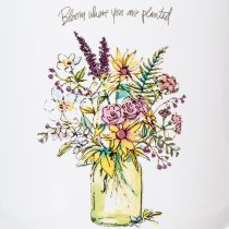 Itens Caneca/vaso decorativo para plantas, esmaltado, Ø11,5 cm x 10 cm