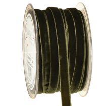 Itens Fitas decorativas Veludo verde escuro 10mm 20m